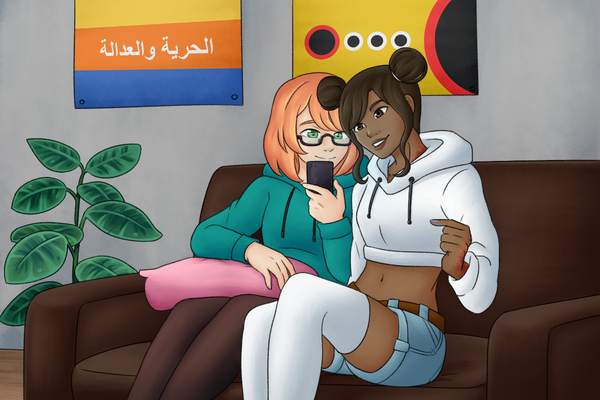Kristian Denisovna (Left) & Ayishah Al-Ghazzawi (Right)