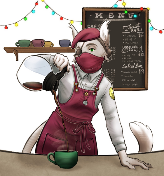 Tulkir barista - apron - mask up