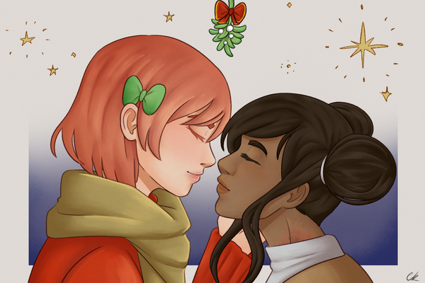 christmassssssssssssssss!!!!!!!! Kristian Denisovna (left), Ayishah al-Ghazzawi/Denisovna (right)